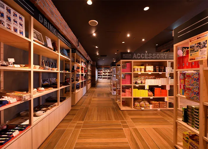 纪念品商店的内部图像