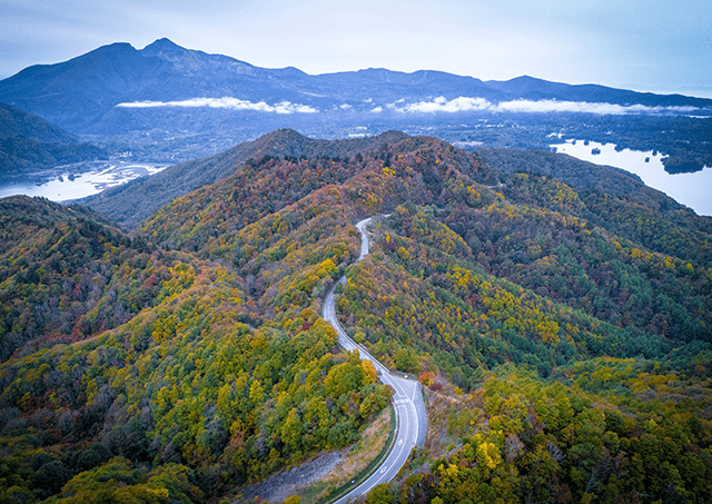 Bandai-Azuma Lake Line秋景
