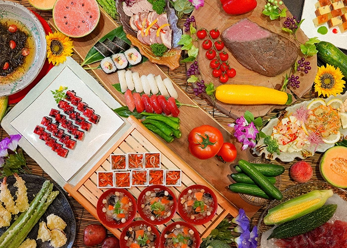 里磐梯品尝独特的时令风味。